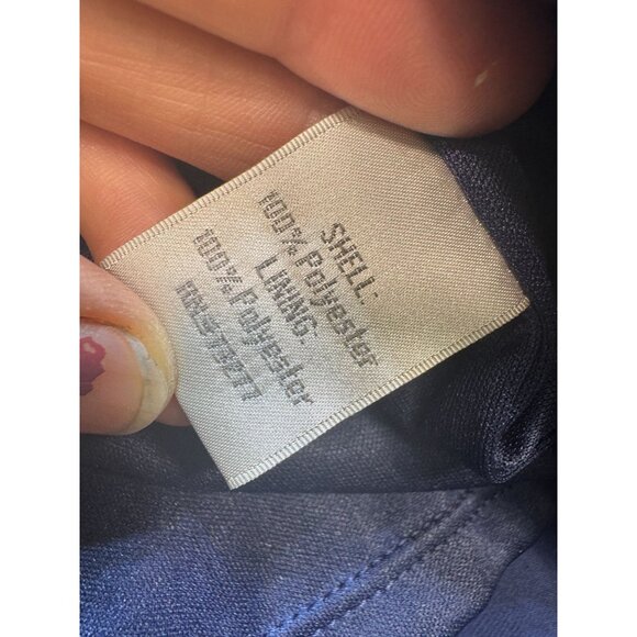 LC Lauren Conrad Women's High Low Silky Pull On Skirt Elastic Waist Size S Blue - Picture 6 of 9